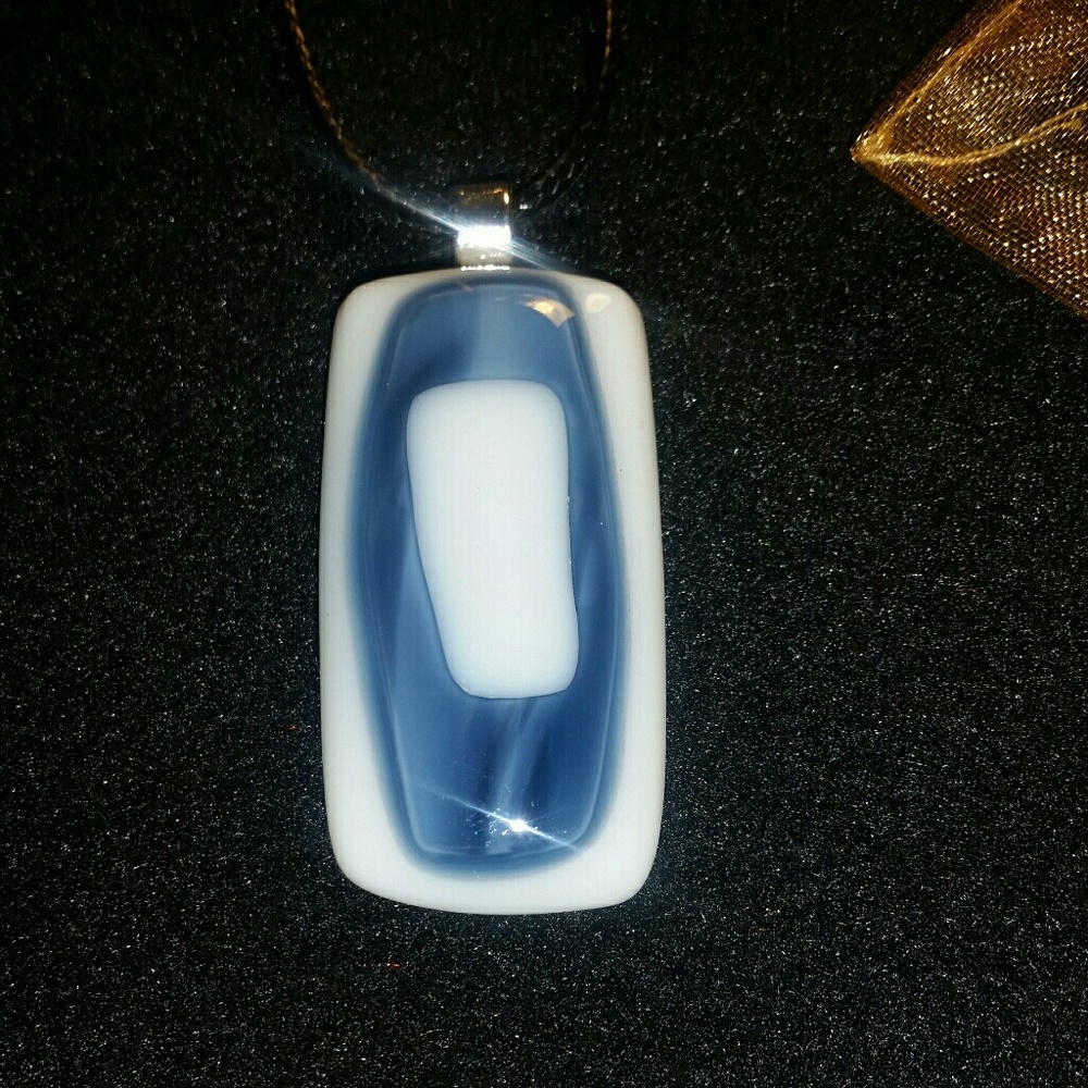 Fused glass pendant